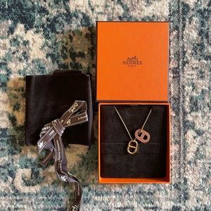 Hermes O'Maillon pendant Gold Necklace